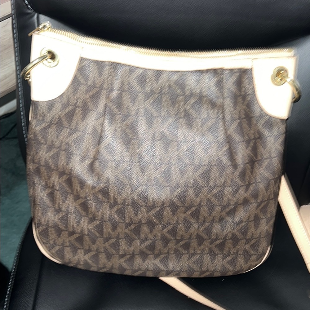 Michael Kors Brown and Tan Shoulder Bag - Picture 4 of 11